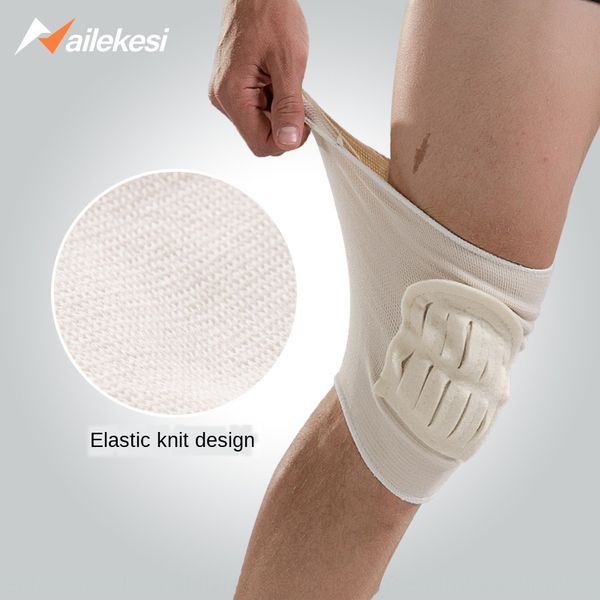 

4f81k knee sports running warm knee elderly leg thickened windshield protection wool protectionlabor protection wool joint protective gear l, Black;gray