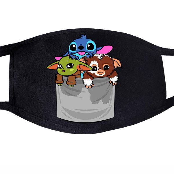 

coreano kawaii anime maschera bocca tessuto maschera maschera di polvere del fumetto viso divertente cotone anti bella riutilizzabile gaqhv