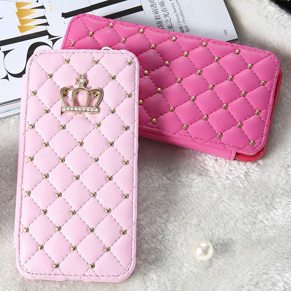 

lapopnut bling case for iphone 11 pro x 7 xr xs max 8 plus apple 6 6s imperial wallet crown leather flip folding diamond cover