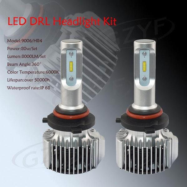 

2pcs cob 80w dc 11v-30v led 8000lm universal for cars trucks headlight conversion kit hi/lo beam bulb 6000k replacement bulb