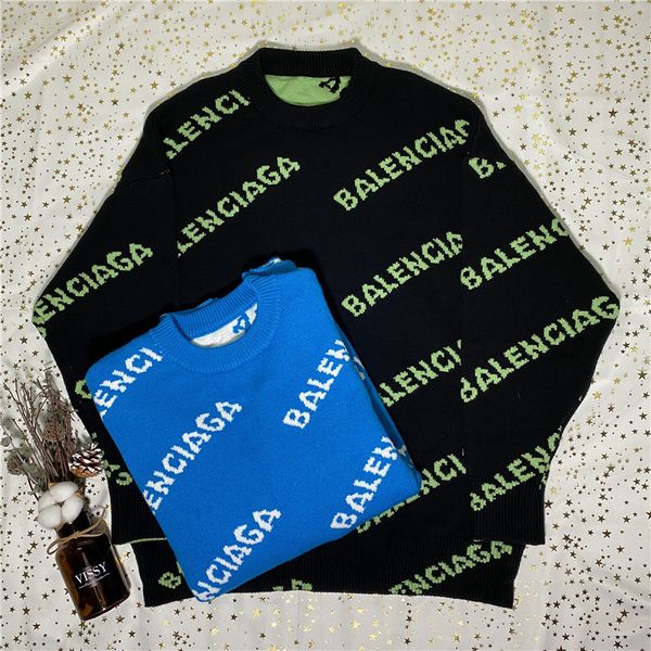 

2020 дизайн свитер tide для мужчин моды длинного рукава письма печати пара свитеров осеннего свободных пуловеров свитера для женщин освобожд, White;black