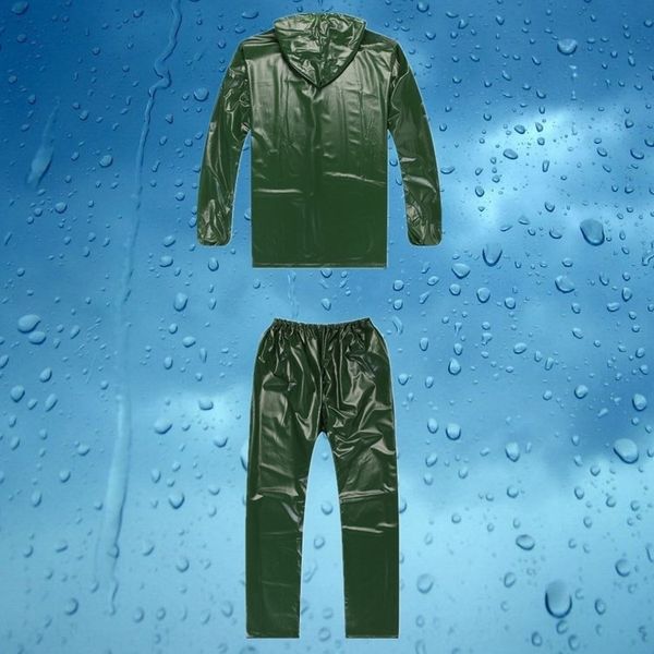 

xz7li thickened extra-large split beef tendon sea glue plastic and raincoat suit motorcycle motorcycle waterproof agricultural site raincoat
