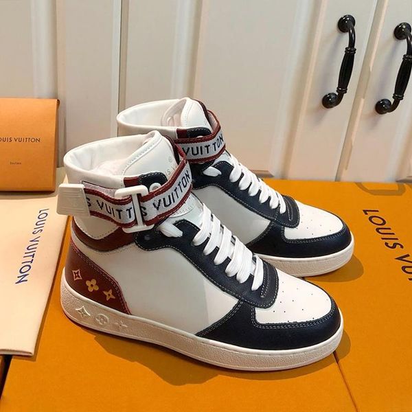 

new fashion mens shoes boots chaussures pour hommes breathable mens shoes fashion footwears luxury boombox sneaker boot mens shoes with box, Black