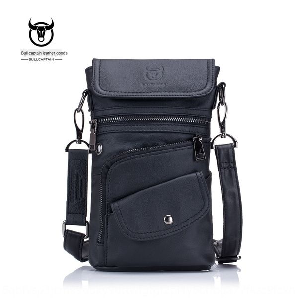 

bullcaptain case case (bullcaptain) first layer leather men's leather chest bag multi-functional 8-inch running bag, White