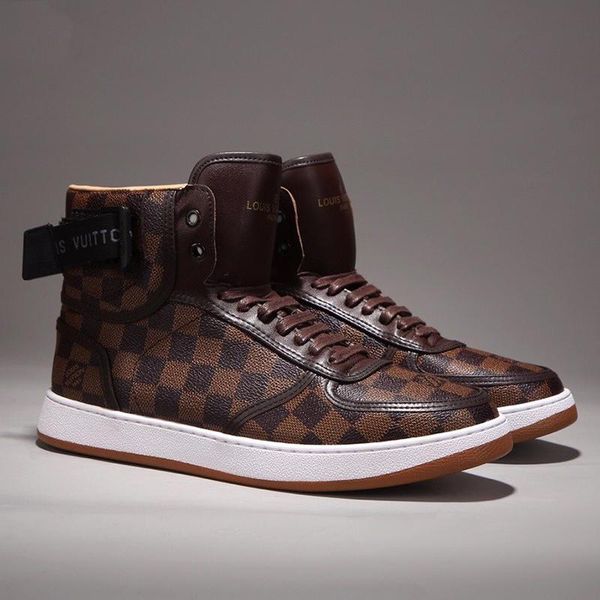 

fast delivery rivoli sneaker boots mens shoes fashion classic skateboarding casual shoes outdoor walking sneakers lace -up luxury men boots, Black