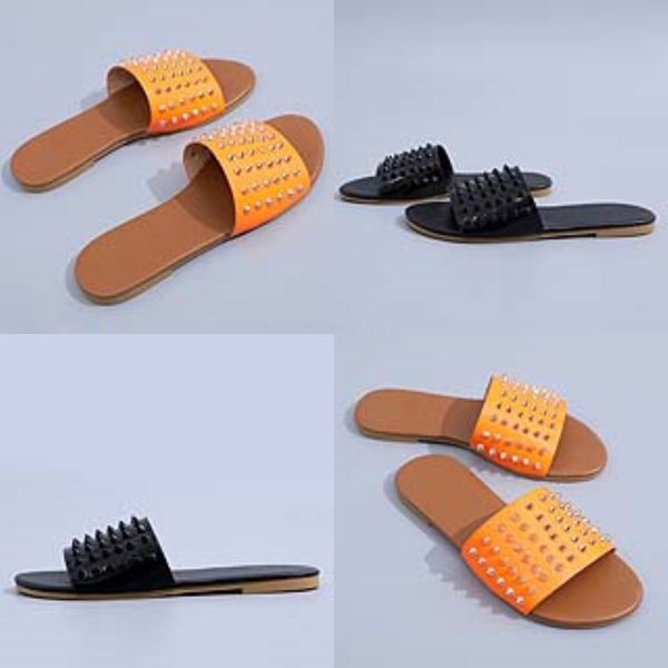 

2020 boo womens flat eel anti-slip slippers flower rinestone beac slippers slippers dener beac soes zapatos de mujer 25#795#834, Black