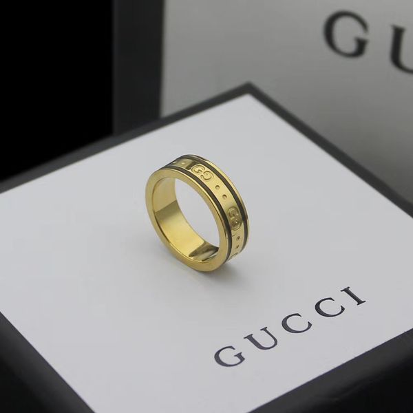 

ppfashion designer jewelry ring 18-karat gold titanium steel engagement gift for women and men brand louÃ¬s vuÃ¬ttÃµn ring with box, Silver