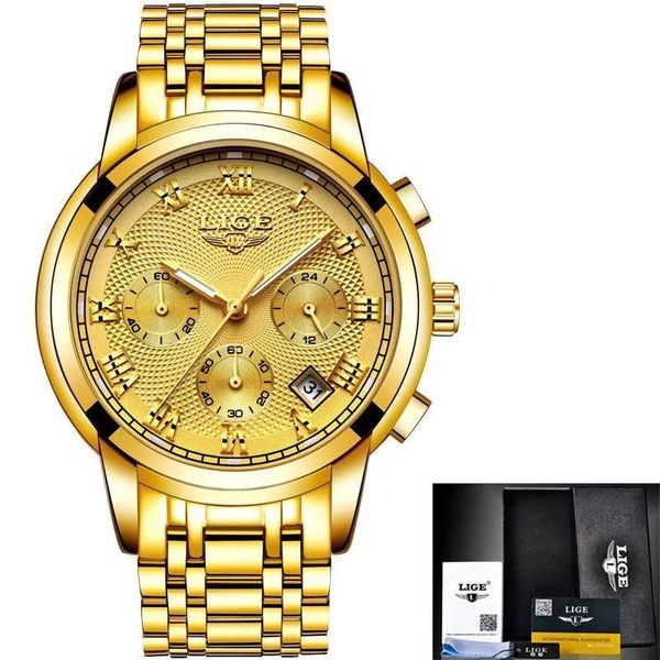 

mens sport watches new brand leisure sports quartz men' luxury stainless steel watch designer watches orologio di lusso, Slivery;brown