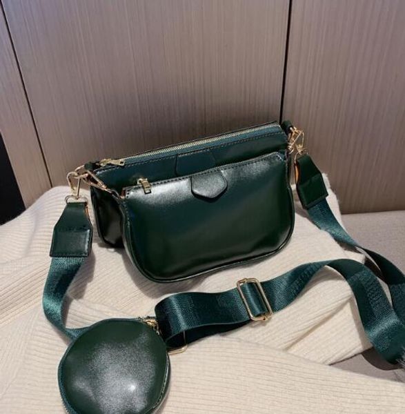 

3 Piece Women Shoulder Bags New Fashion Composite Bag High Quality Leather Handbags