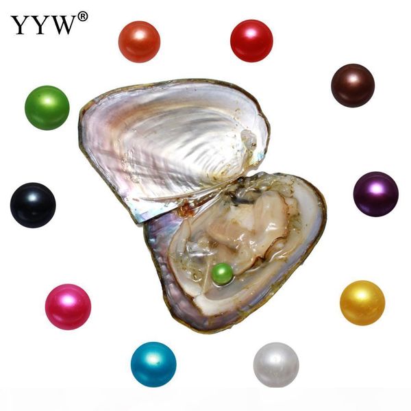 

10pcs lot akoya cultured sea pearl multicolor oyster beads new arrival birthday jewelry women gifts j190702, Silver
