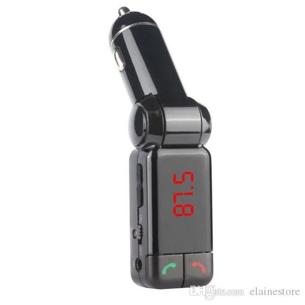 Trasmettitori FM Caricatore per auto Bluetooth doppio USB 5V/2A Supporto MP3/FM/Caricatore USB/Chiamate in vivavoce/Line in per telefono cellulare