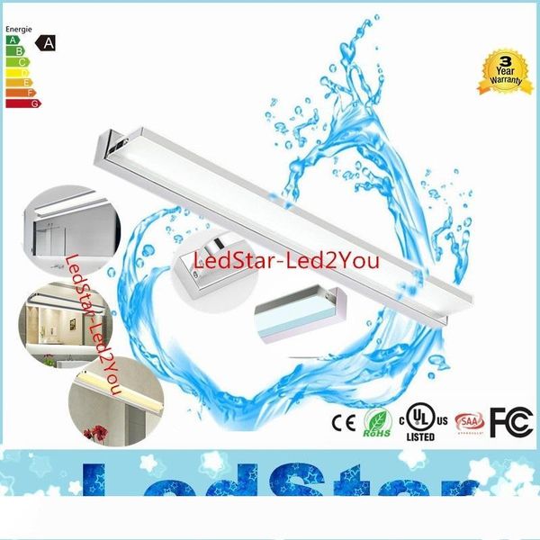 

9w 14w 16w 24w 30w led mirror light ac 90-265v modern cosmetic acrylic wall lamp bathroom lighting waterproof fog-proof for bathroom bedroom