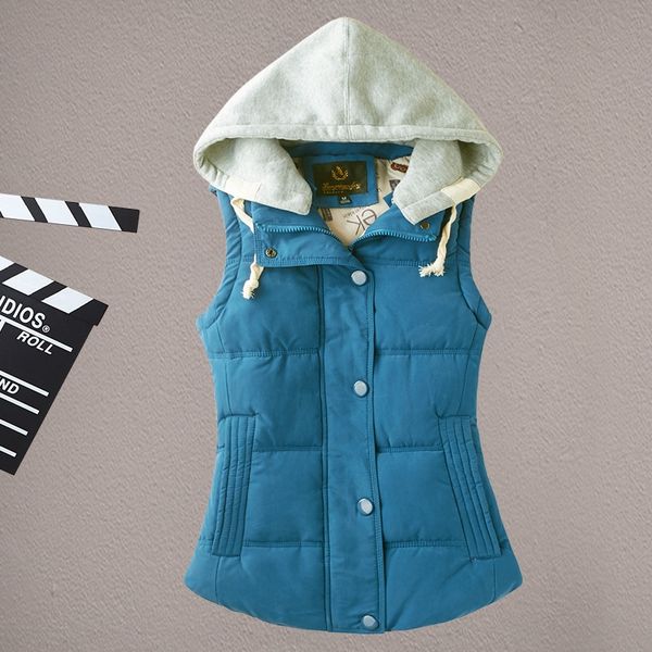

2019 new women's clothing korean style sports slim cotton vest women's candy color vest coat waistcoat fashionable waistcoat, Black;white