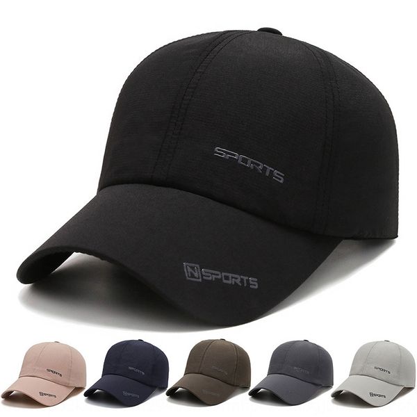 

men's summer thin outdoor baseball baseball cap sun hat sun hat quick dry casual all-match fishing sunshade sun-proof cap female, Blue;gray