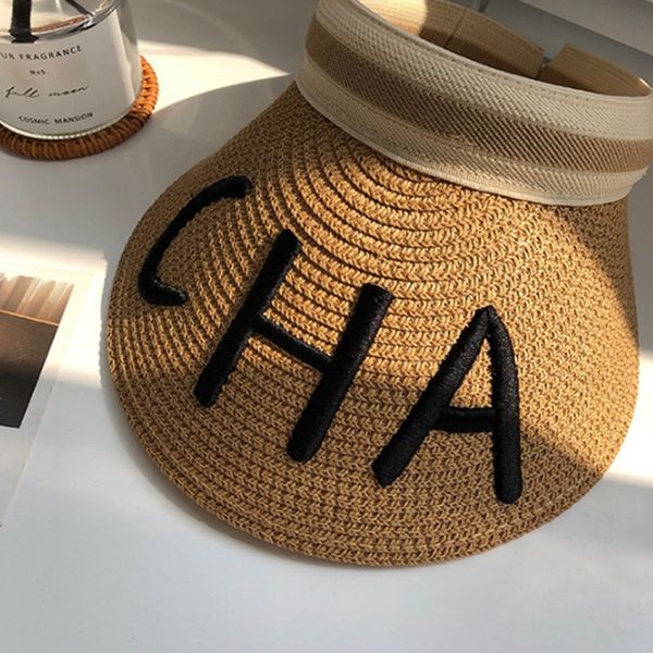

женщины шлемов sun женский letter visor caps hand made diy стро summer shade hat пустые top hat бич горячие, Blue;gray