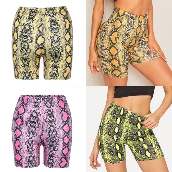 

women yoga short leopard printed high- hip gym shorts stretch running sports short fitness exercise yoga shorts#153, White;red