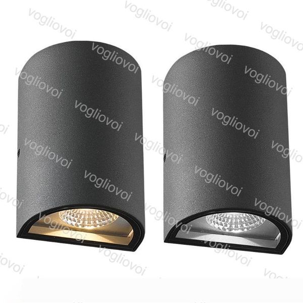 

outdoor led wall lamp 2*3w 2*5w cob ip65 garden light bathroom lighting wall lamp led up down wall light dhl