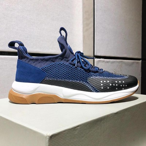 

2020 fashion men shoes casual style fashion platform sneaker chaussures pour hommes with origin box cross chainer sneaker lace -up men shoes, Black