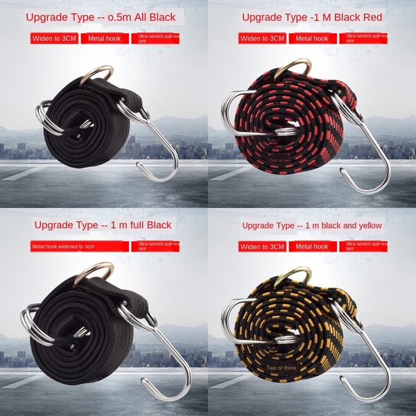 

elastic adhesive hook luggage rope strap motorcycle bicycle bicycle express goods elastic rope tie electric car strap motorcycle