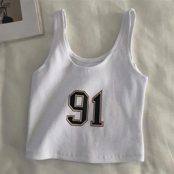 

summer 2020 coat new korean sleeveless camisole female students short slim sports wear, Camo