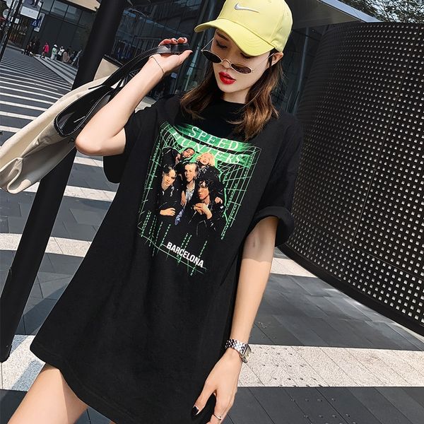 

прямая спрей футболка женских чистая красного стиль мода бренд свободных моды хлопок средней длина короткие футболки цифровые женщины цифров, White