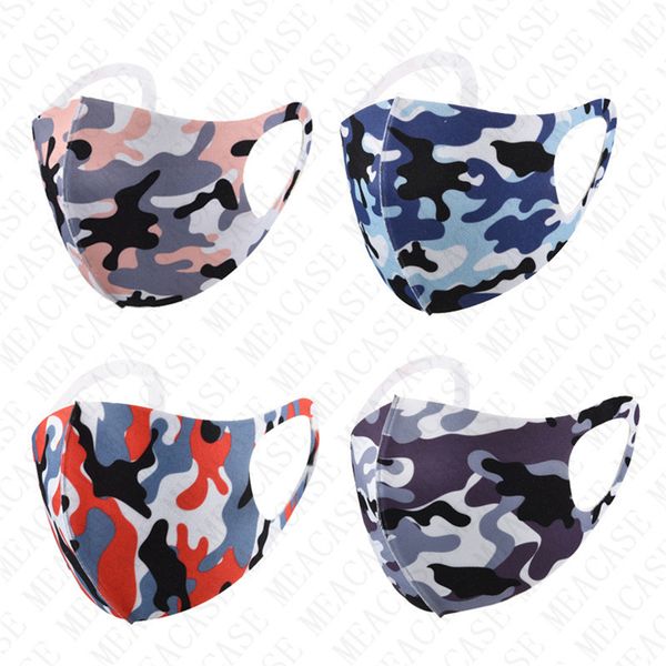 

маски для лица дешевого моющейся маски камуфляж кешью цветок sunproof пыл спорт рот обложка ice шелковых дышащие маски мужчины женщина d7280, Blue