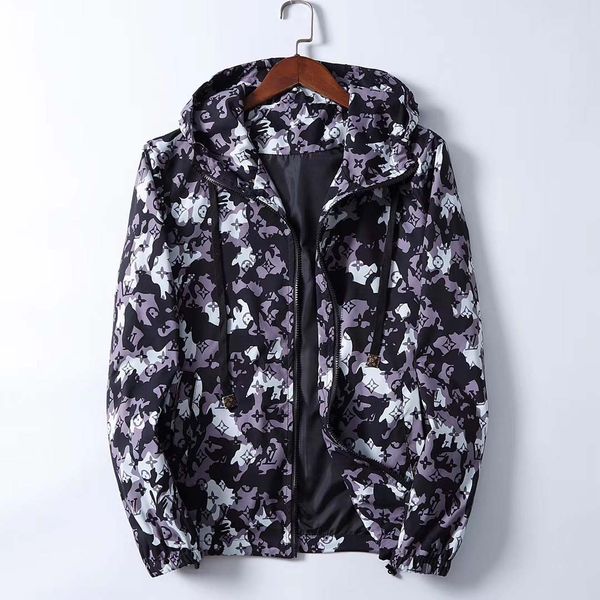 

brand new mens jackets coats autumn winter designer hooded jackets fashion casual streetwear jacket zippers men clothes, Black;brown