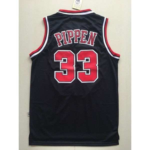 

pippen #33 basketball jerseys s-xxl national stitched basketball jerseys, Black;white