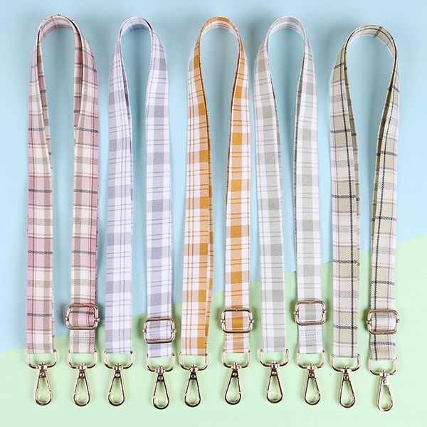 

tekaj new adjustable hipster flannel plaid twill coin purse bag mobile phone case strap lanyard mobile phone shell wallet belt wallet fashio, Silver