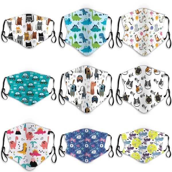 

washable protective face masks black reusable kids cycling anti dust face mask cloth cotton fashion mouth masks#825