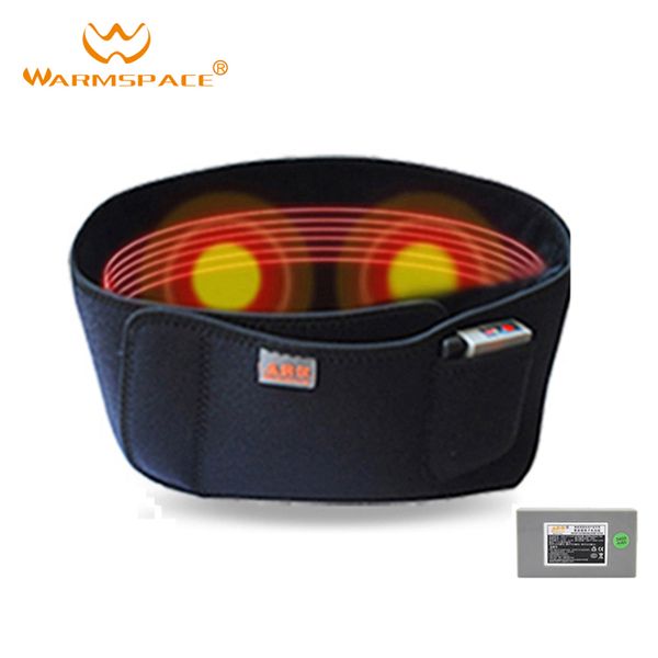 

warmspace battery heating belt verwarmde riem intelligente temperatuurregeling met 3400mah veilig oplaadbare lithium batterij, Black;gray