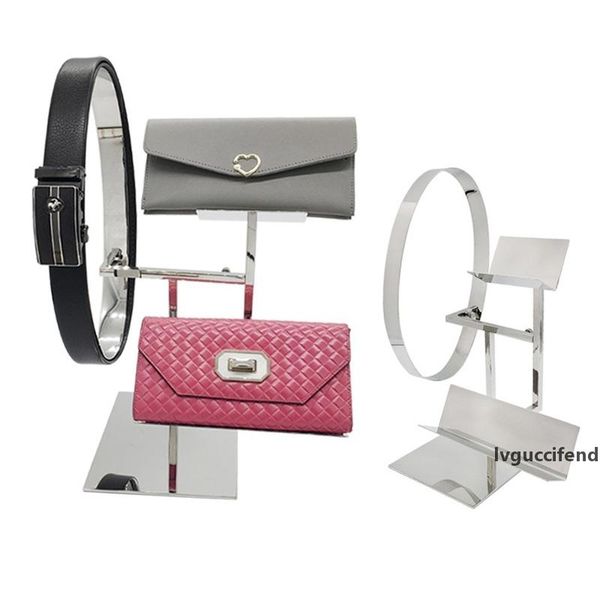 

stainless steel belt wallet rack handbag display rack wallet shelf display rack clothing store belt display shelf lx0877