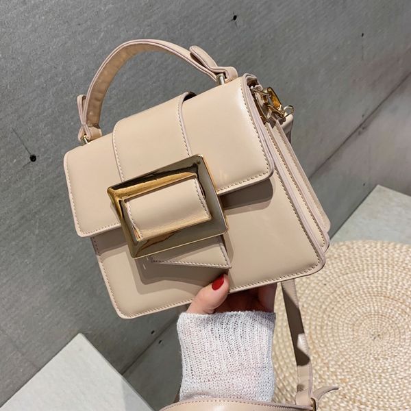 

small female 2019 shoulder new fashion korean style small square simple hand fashion bag student cross shoulder bag