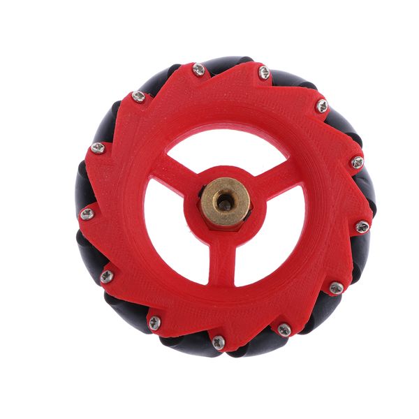 

1 piece omnidirectional wheel car mecanum wheel with coupling - red 70mm