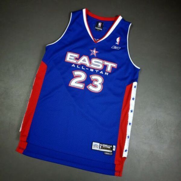 

100% stitched lebron james rb 2005 all star game jersey size xs-5xl  ens basketball jerseys, Gray