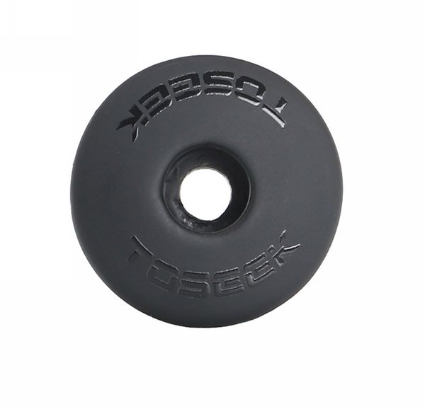 TOSEEK Carbon-Faser-Fahrrad-Headset Stem Top Cap Gabel Abdeckung mit Schraube 28,6 mm (1 1/8