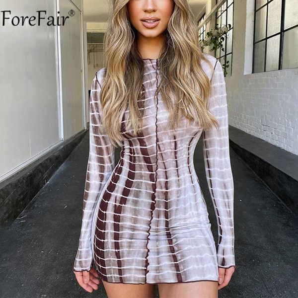 

casual dresses forefair o neck khaki long sleeve 2021 autumn women dress print bodycon mini ruffles party basic night club, Black;gray