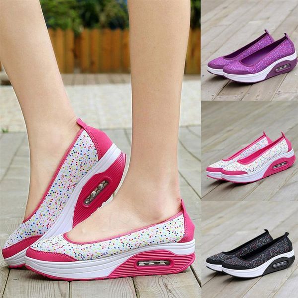 

women outdoor sneakers mesh casual running shoes sports shoes thick-soled air cushion sneakers #2s05