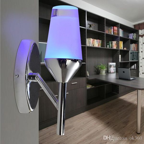 

new bar led wall light creative modern led l ktv bedroom wall lamp for bedroom corridor aisle porch background red blue warm white