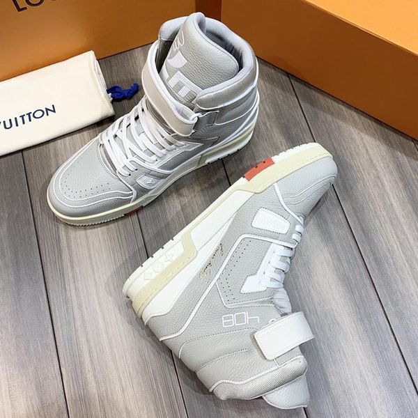 

trainer sneaker mid -mens shoes new arrival luxury fashion design sneakers lace -up plus size casual men shoes scarpe da uomo di lusso