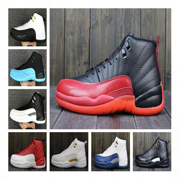 

12s mens basketball shoes the master taxi playoff gym red gamma blue french blue flu game whitgold black 12s mens sneakers sports size 40-47