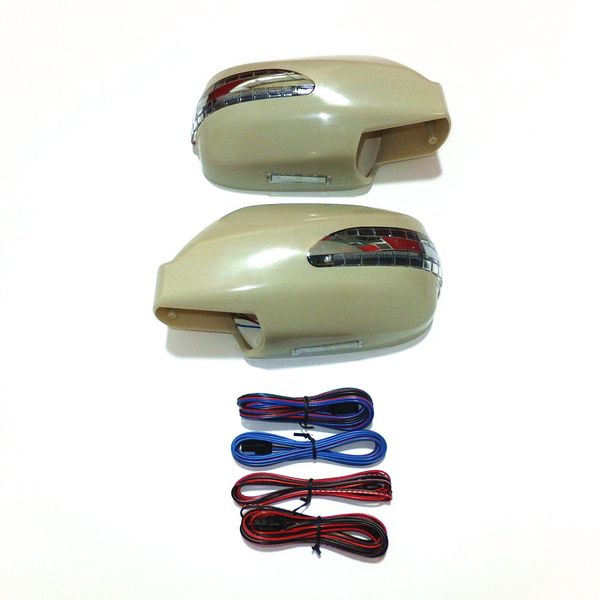 

led rear-view mirror lights + cover case for nissan cedric cima infiniti q45 (y33) 1996-2001, led turn signal lights + drl + ground lamp