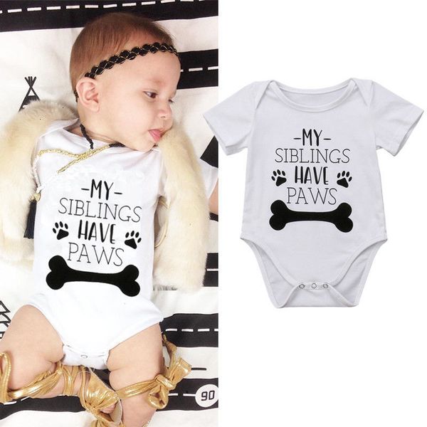 

2019 summer infant новорожденных младенцев мальчики девочки letters короткие рукава bodysuit комбинезон летняя одежда экипировка повседневны, Blue