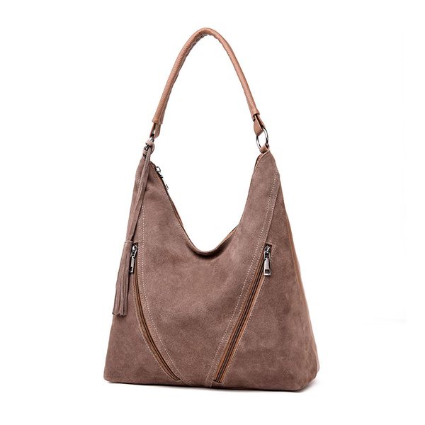 

2020 women real suede leather handbag female vintage shoulder bags luxurious ladies big tote women crossbody bag