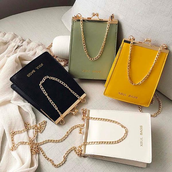 

38 # женская мода solid color сладкие сумки плеча цепь diagonal сумка повседневная сумка mini кожа pu винтажная сумка