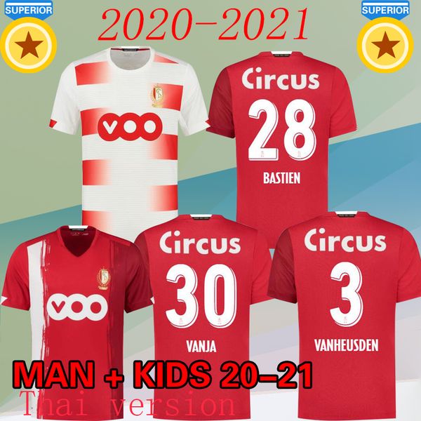 

2020 2021 standard liÃ¨ge 20 21 soccer jerseys home away liege vanheusden laifis bastien amallah cimirot jersey football shirts, Black;yellow