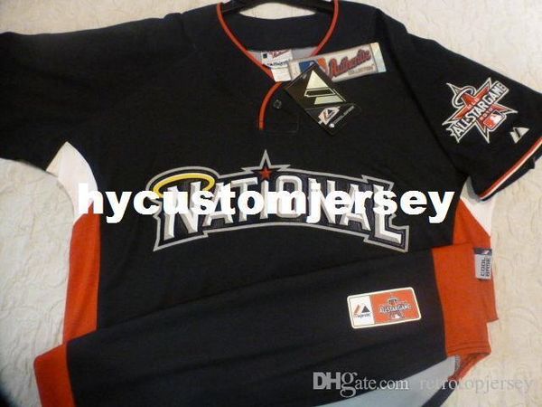 

custom 2010 national league all-star blank jersey new navy blue mens stitched jerseys big and tall size xs-6xl for sale, Gray