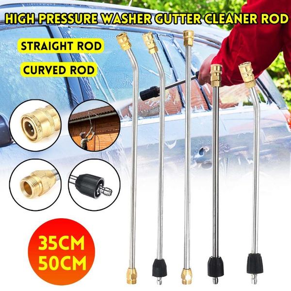 

m22 high pressure washer gutter stainless steel copper cleaner attachment for lance/wand 1/4" quick connect brass car wash rod