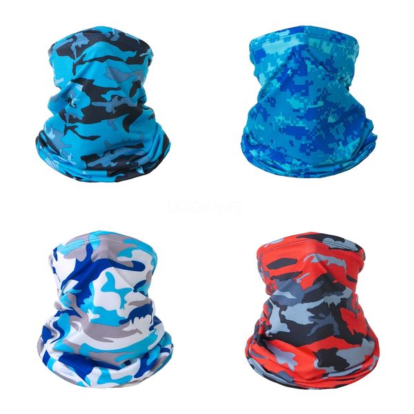 

kiuh8 multifunctional seamless magic scarf face mask halloween party bicycle cs ski headwear color face bandana cosplay mask camouflage h#89, Black