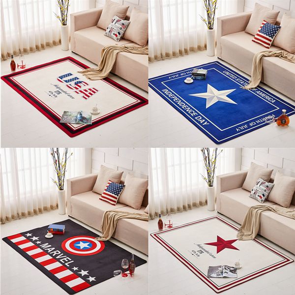 

american rug modern minimalist personalized creative mat living room coffee mat study balcony bedroom marvel usa carpet pad